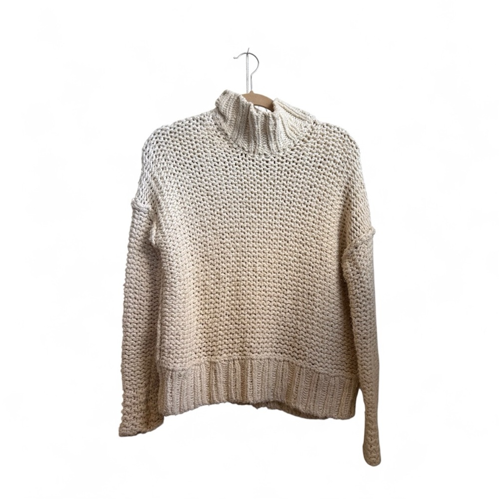 Free People Knit Sweater Cream XS